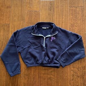 EUC Roller Rabbit cropped sweatshirt